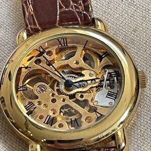 Netec skeletonized wristwatch